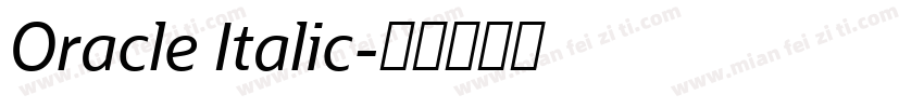 Oracle Italic字体转换